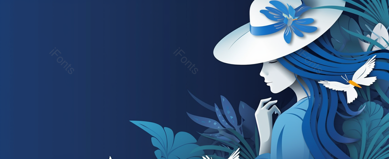 少数民族剪纸质感立体花卉植物女人头像背景图,插画/手绘图,插画/手绘图库,插画/手绘图下载,插画/手绘